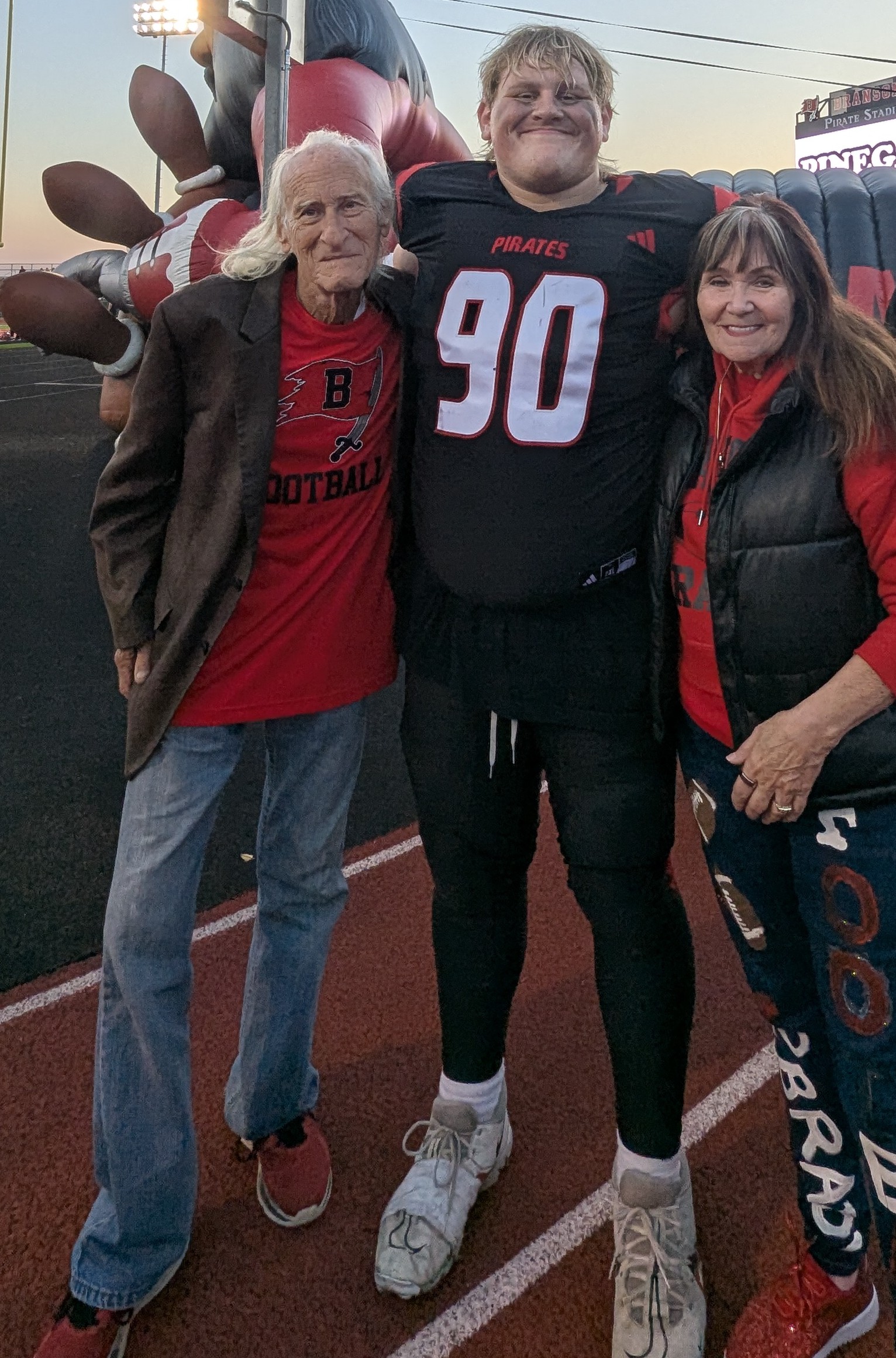 Brady with family